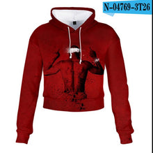 Charger l'image dans la galerie, 2pac Tupac Shakur Crop Top Hoodie Harajuku Cropped Sweatshirt Streetwear Hip Hop Long Sleeves Pullover Tops Sudaderas Mujer