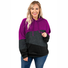 Charger l'image dans la galerie, Madam clothing OWLPRINCESS 2020 Spring Large Size Contrast Color Hoodie Women's Winter New Style Hoodie
