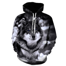 Charger l'image dans la galerie, BIAOLUN 2020 New wolf hoodies Men's hoodie autumn Winter hip hop hoody Tops Casual Brand 3D wolf head Hoodie Sweatshirt