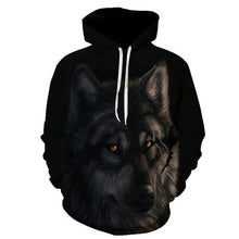 Charger l'image dans la galerie, BIAOLUN 2020 New wolf hoodies Men's hoodie autumn Winter hip hop hoody Tops Casual Brand 3D wolf head Hoodie Sweatshirt