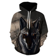 Charger l'image dans la galerie, BIAOLUN 2020 New wolf hoodies Men's hoodie autumn Winter hip hop hoody Tops Casual Brand 3D wolf head Hoodie Sweatshirt
