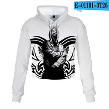 Charger l'image dans la galerie, 2pac Tupac Shakur Crop Top Hoodie Harajuku Cropped Sweatshirt Streetwear Hip Hop Long Sleeves Pullover Tops Sudaderas Mujer

