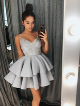 Charger l'image dans la galerie, Burgundy Prom Dresses Lace Short Party Girl Short Graduation Prom Dresses Homecoming Dresses Party Evening Dresses
