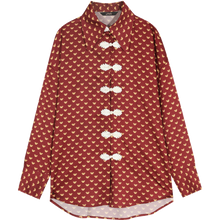 Charger l'image dans la galerie, ELFSACK Graphic Print Satin Chinese Style Blouse Shirt Women Clothes 2020 Spring Vintage Office Ladies Tops
