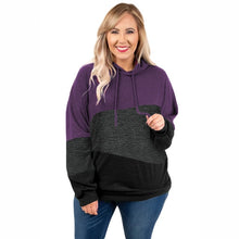 Charger l'image dans la galerie, Madam clothing OWLPRINCESS 2020 Spring Large Size Contrast Color Hoodie Women's Winter New Style Hoodie

