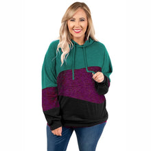 Charger l'image dans la galerie, Madam clothing OWLPRINCESS 2020 Spring Large Size Contrast Color Hoodie Women's Winter New Style Hoodie
