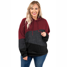 Charger l'image dans la galerie, Madam clothing OWLPRINCESS 2020 Spring Large Size Contrast Color Hoodie Women's Winter New Style Hoodie
