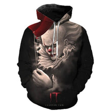 Charger l'image dans la galerie, Horror Movie It Chapter Two 3d Print Hooded Sweatshirts Men Women Fashion Casual Funny Pullover It Clown Print Pattern Hoodies
