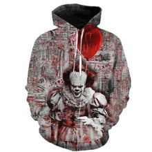 Charger l'image dans la galerie, Horror Movie It Chapter Two 3d Print Hooded Sweatshirts Men Women Fashion Casual Funny Pullover It Clown Print Pattern Hoodies
