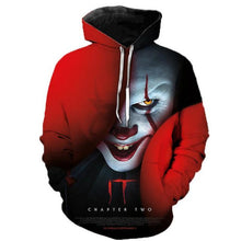 Charger l'image dans la galerie, Horror Movie It Chapter Two 3d Print Hooded Sweatshirts Men Women Fashion Casual Funny Pullover It Clown Print Pattern Hoodies
