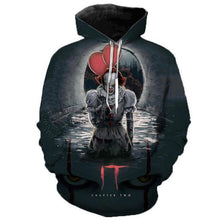 Charger l'image dans la galerie, Horror Movie It Chapter Two 3d Print Hooded Sweatshirts Men Women Fashion Casual Funny Pullover It Clown Print Pattern Hoodies
