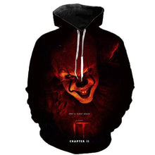 Charger l'image dans la galerie, Horror Movie It Chapter Two 3d Print Hooded Sweatshirts Men Women Fashion Casual Funny Pullover It Clown Print Pattern Hoodies
