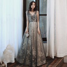 Charger l'image dans la galerie, DEERVEADO MFY078 Sexy V Neck Beading Prom Dresses Long 2020 New Arrival Tulle Formal Party Dresses Prom Gown
