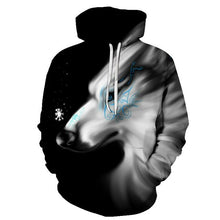 Charger l'image dans la galerie, BIAOLUN 2020 New wolf hoodies Men's hoodie autumn Winter hip hop hoody Tops Casual Brand 3D wolf head Hoodie Sweatshirt
